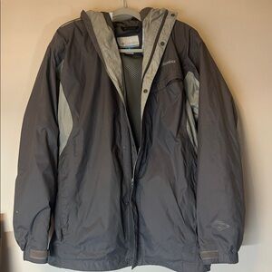 Columbia Two-Tone‎ Gray Hooded Jacket